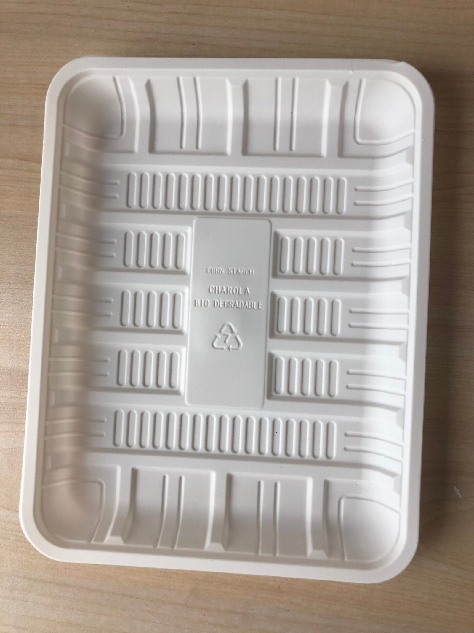 Biodegradable Compostable Plant Corn Starch Trays for Fruits and Vegetables, Meats